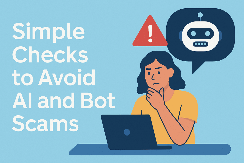 Simple Checks to Avoid AI and Bot Scams