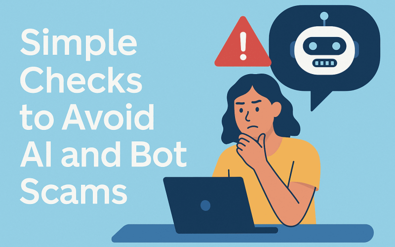 Simple Checks to Avoid AI and Bot Scams